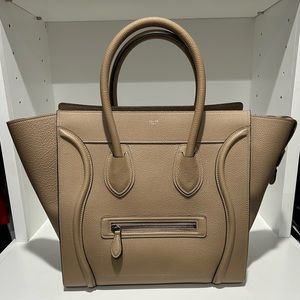 Never used! Celine Micro Luggage bag (Dune) PERFECT condition (the larger bag)